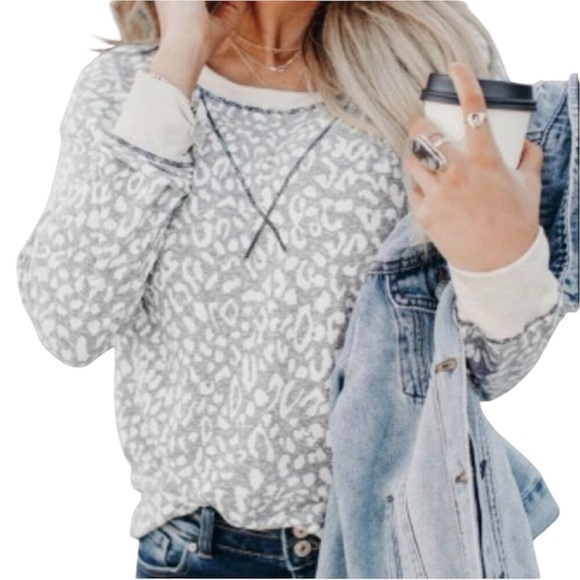 Sweaters - NWT Leopard Print Pullover